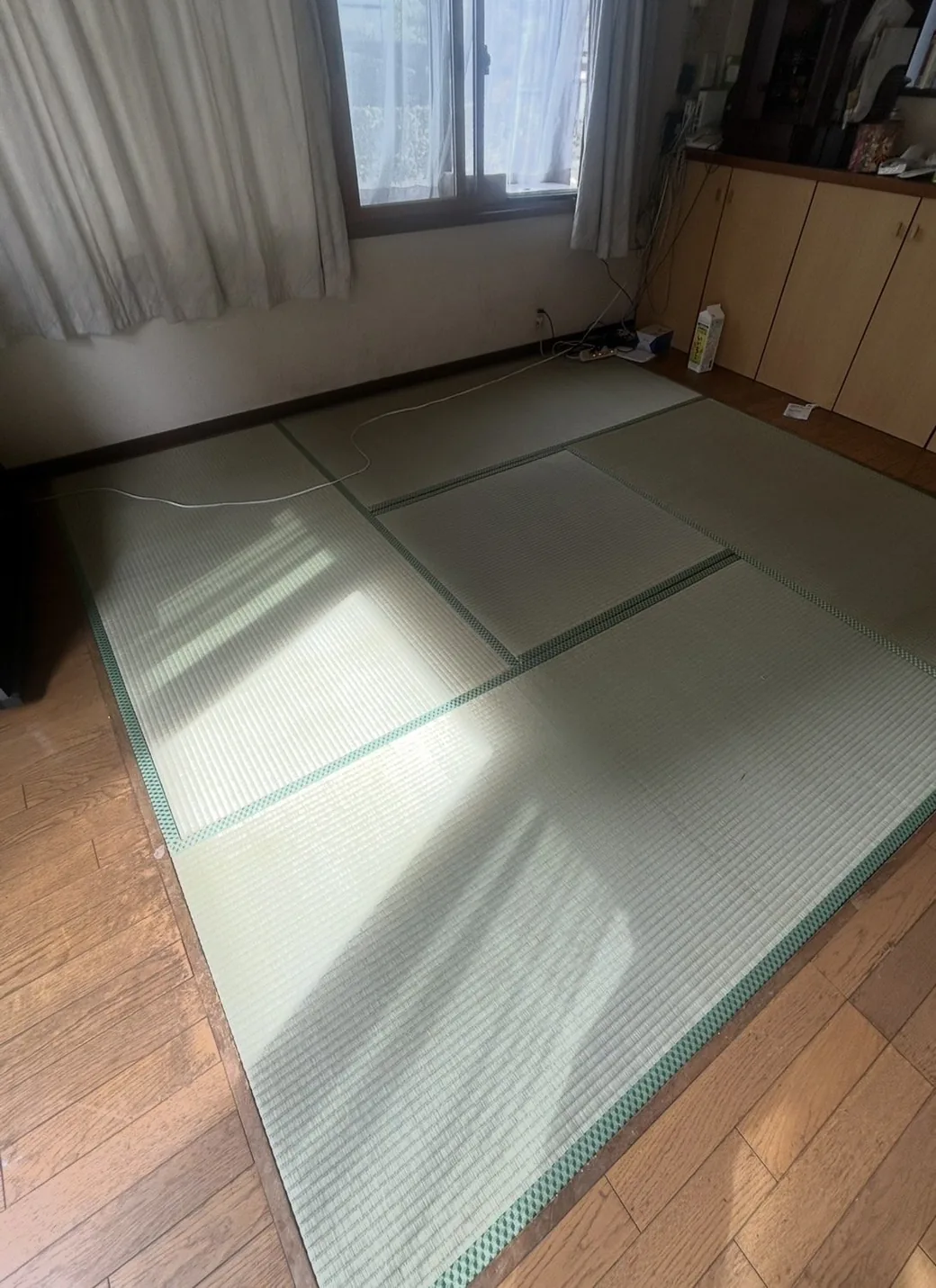 事例3 施工後：新しい畳表に張り替えられた和室の畳