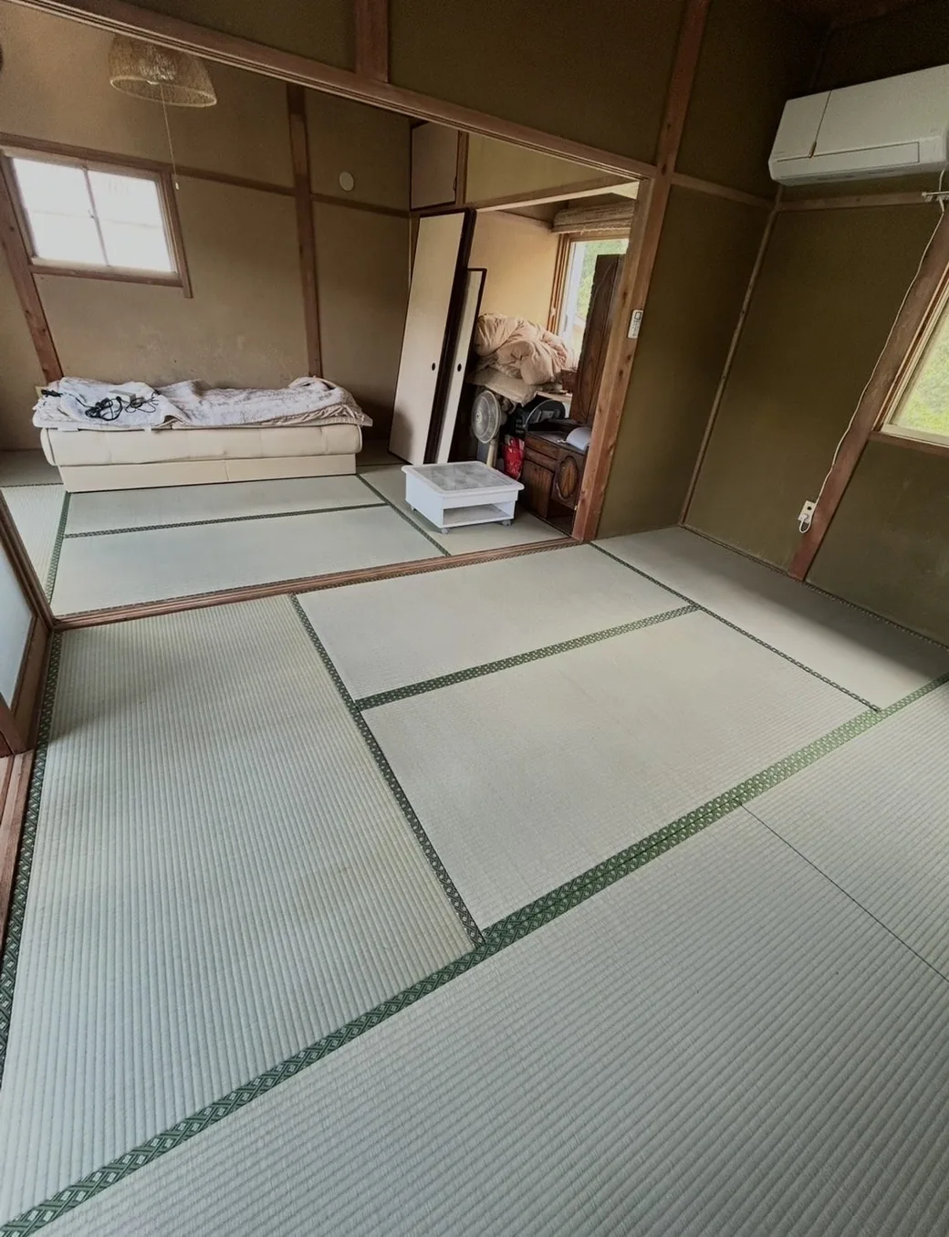 事例5 施工後：新しい畳表に張り替えられた和室の畳